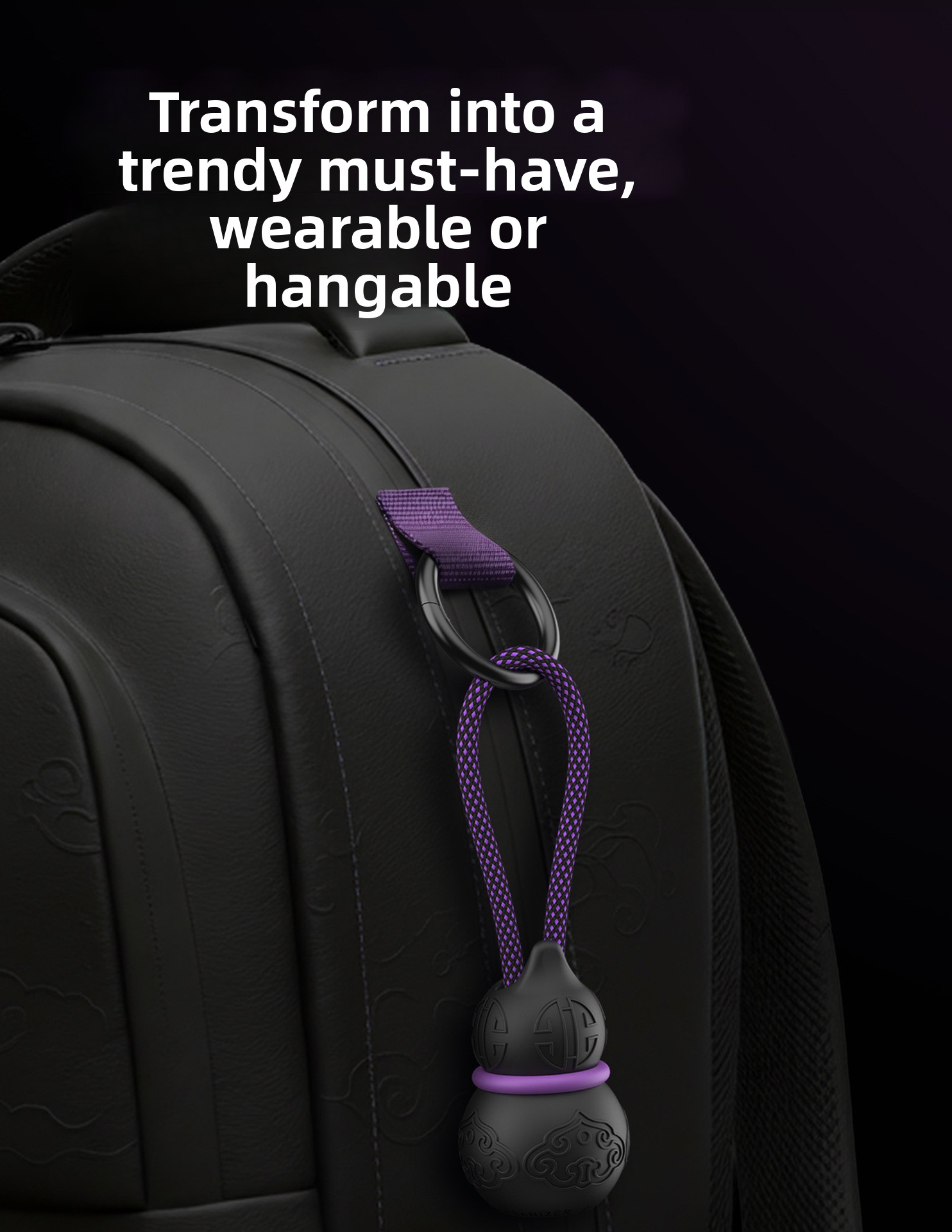 Tech Accessories Backpack - Portable Cable Organizer Keychain Silicone Cable