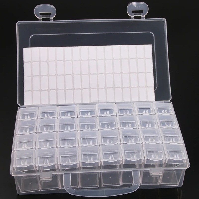 Tech Accessories Box - DIY Transparent Storage Box for Beads