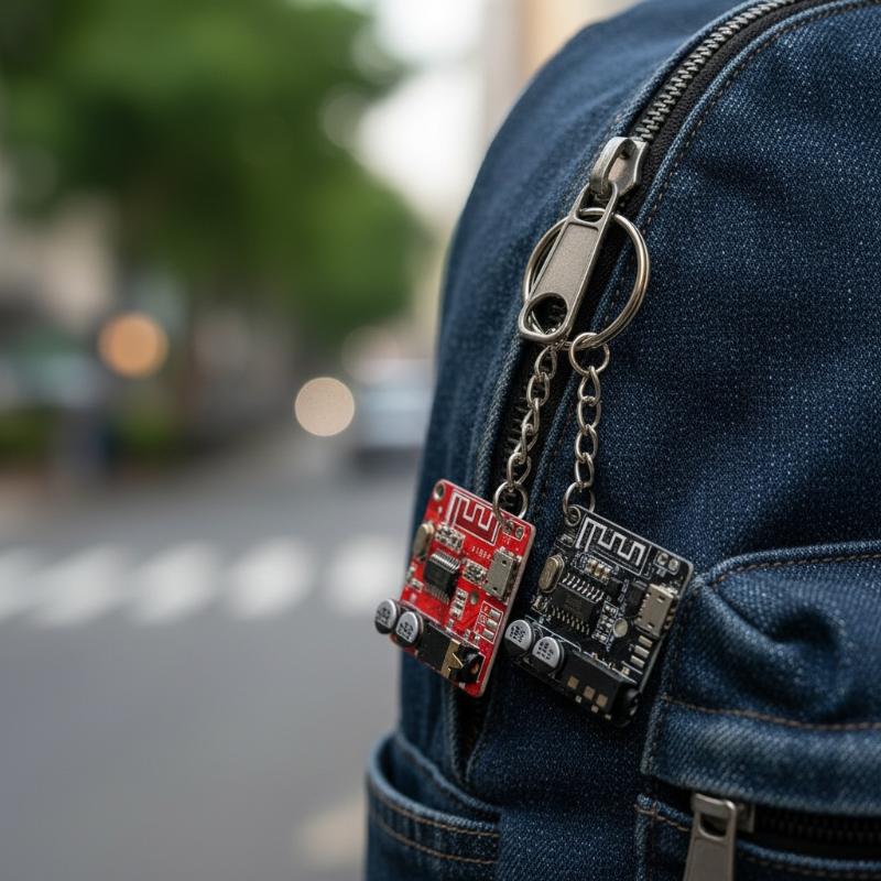 Tech Accessories Backpack - Circuit Board Keychain Minimalist Retro PCB