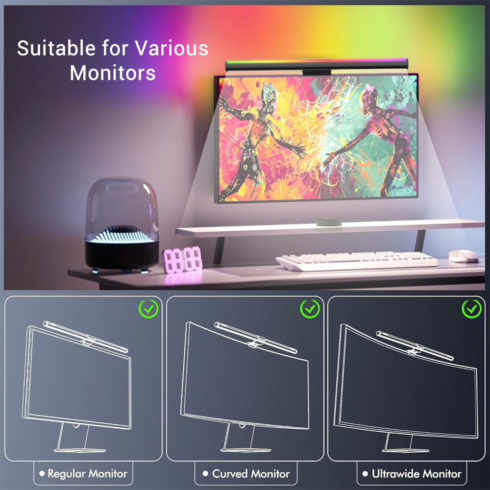 Wifi Computer Lightbar Monitor - Tech Table Accessories recension och pris