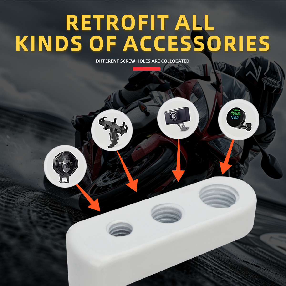 1/2Pcs Universal Car Motorcycl - Tech Q recension och pris
