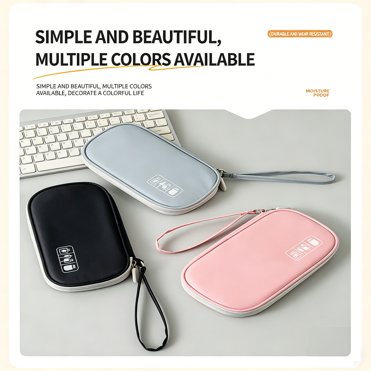 Portable Cable Organizer Bag F - Tech Accessories Box recension och pris